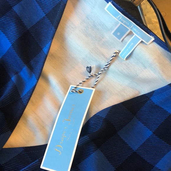 NWT Draper James Buffalo Plaid Wrap Dress - Picture 4 of 7